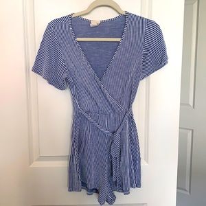 White & Blue summer romper